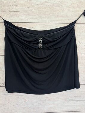 Torrid Black Draped Tube top with Rhinestone Trim